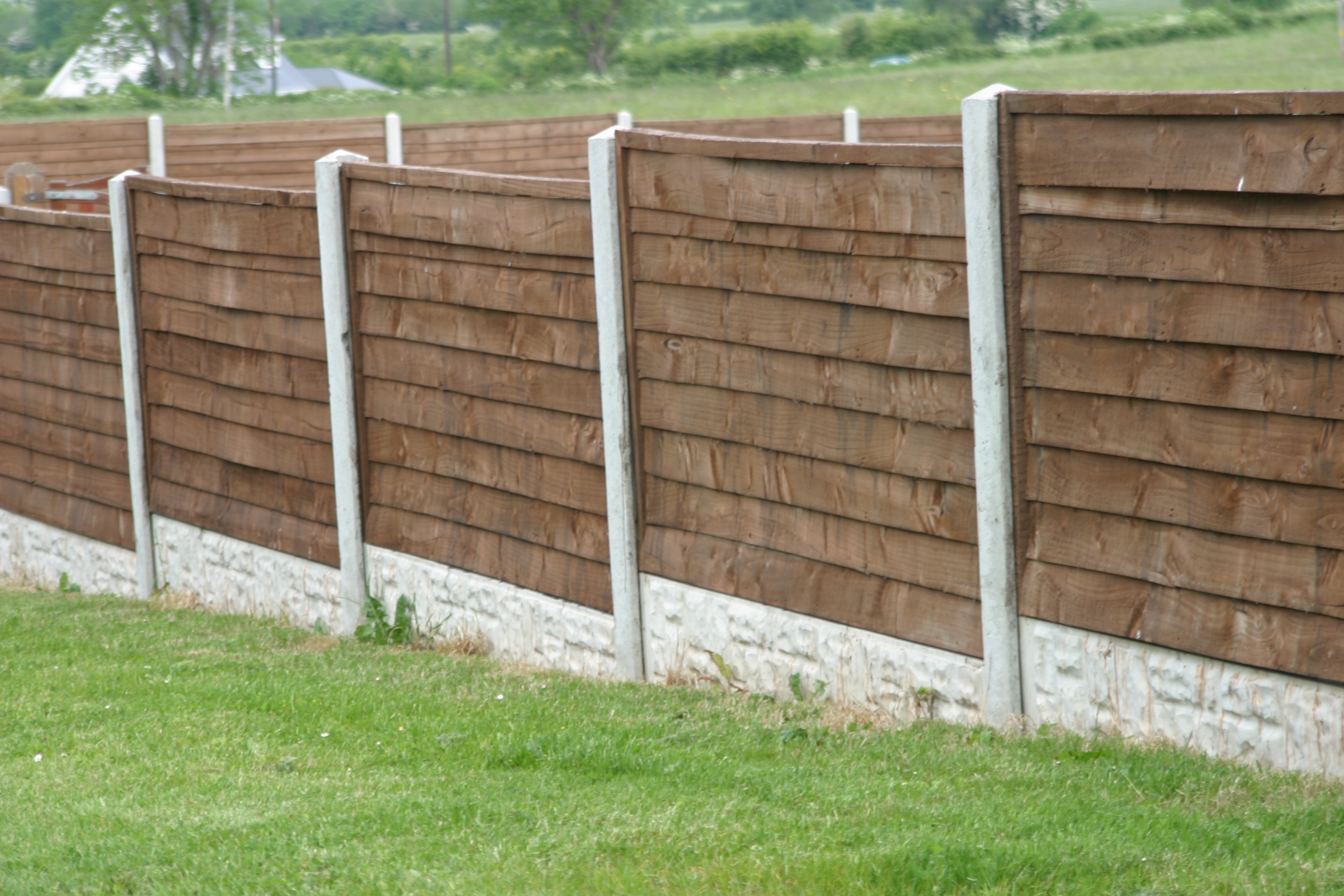 Concrete Post & Timber Panel Fencing